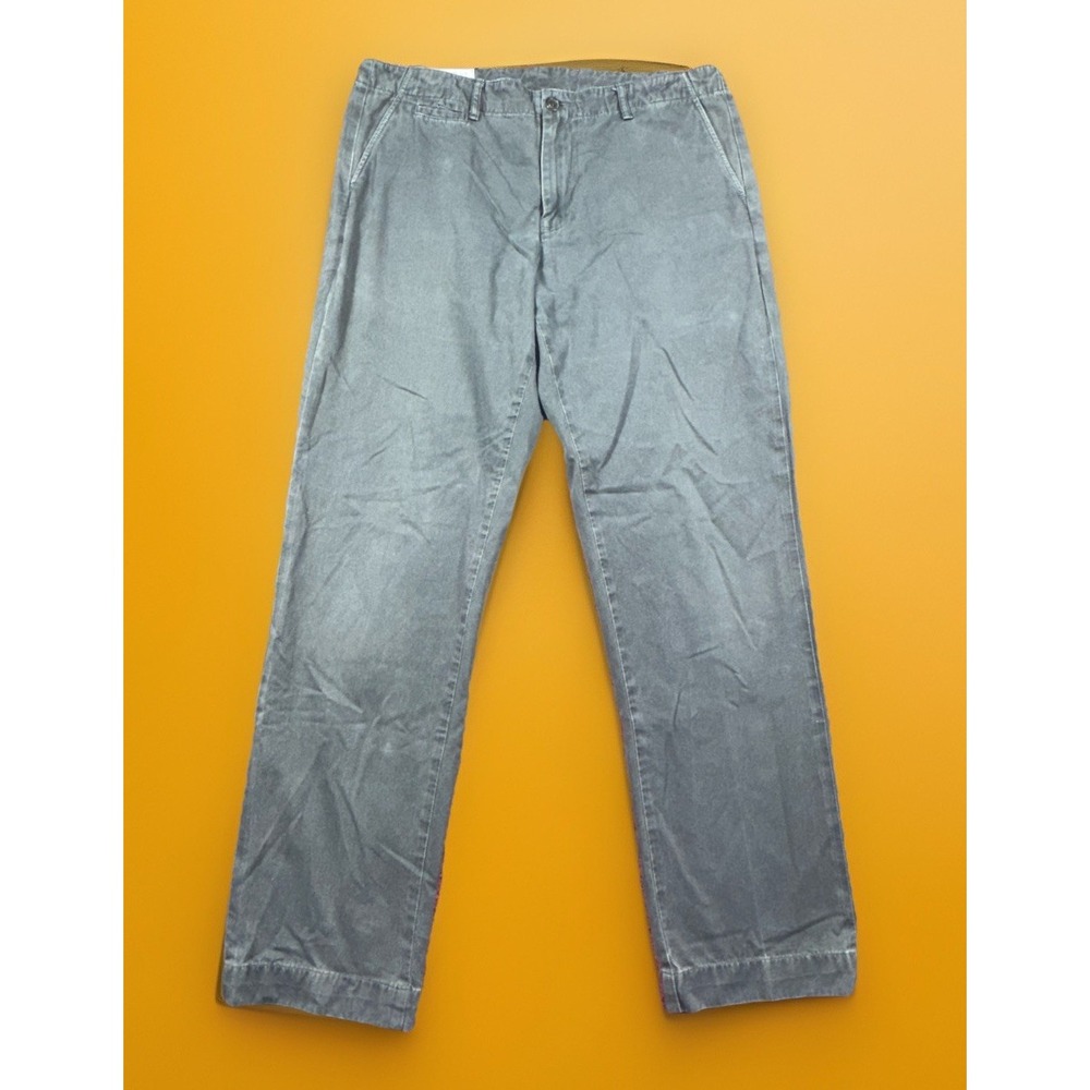 Billy Reid Pants Mens 36x32 Gray Jack Chino USA Made Casual Cotton Preppy